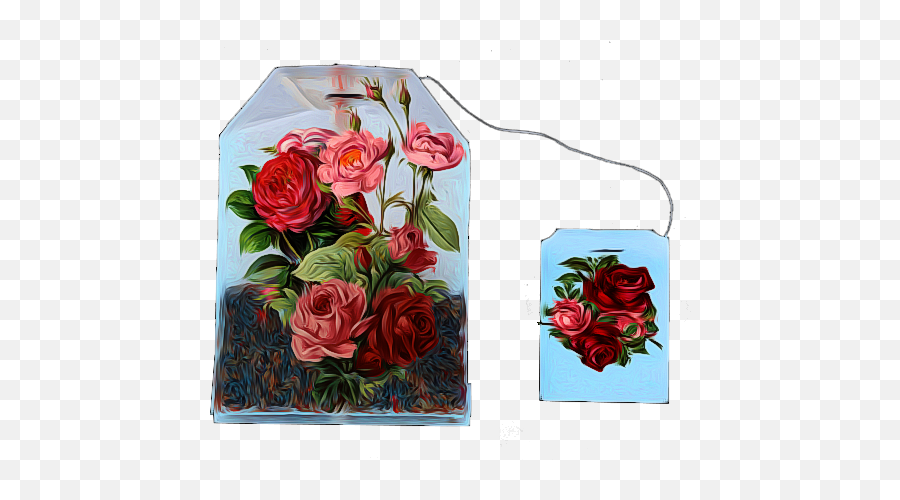 Teabag Roses Tea Sticker By Lucia Gloria Zivago - Decorative Emoji,Teabag Emoji