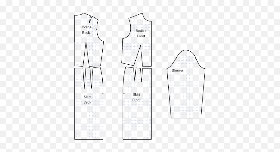 Basic Dress Pattern - Sloper Pattern Emoji,Emoji Sewing Patterns