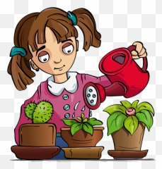 Real Conditionals - Water The Plants Cartoon Png Emoji,Pigtail Emoji