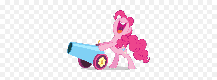 Animated Gif Party Cannon Pinkie Pie - My Little Pony Pinkie Pie Party Pony Emoji,Fathers Day Gif Emotions