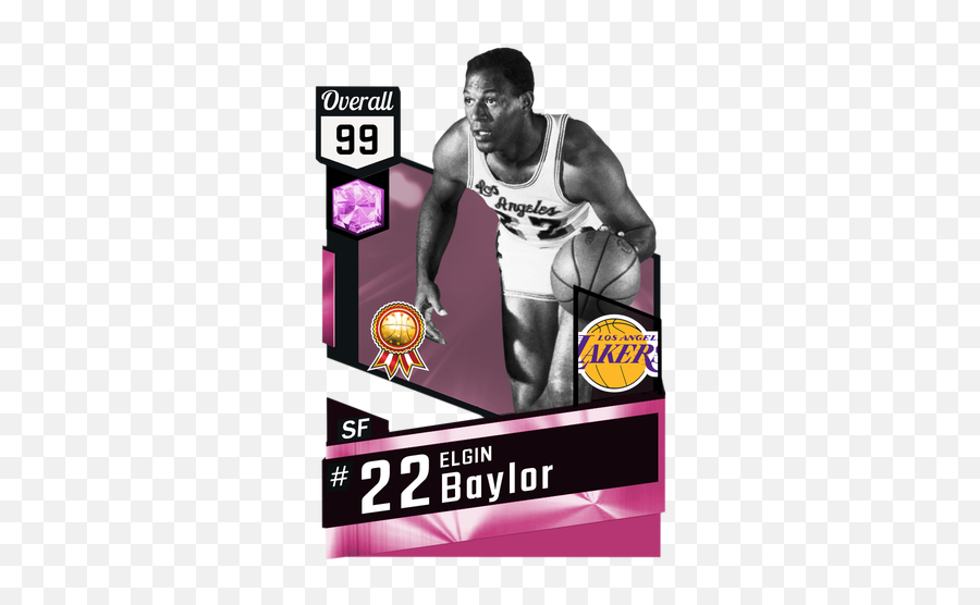 59 Elgin Baylor - Pink Diamond Card Emoji,2017 Nba All Star Mvp Kia Emojis