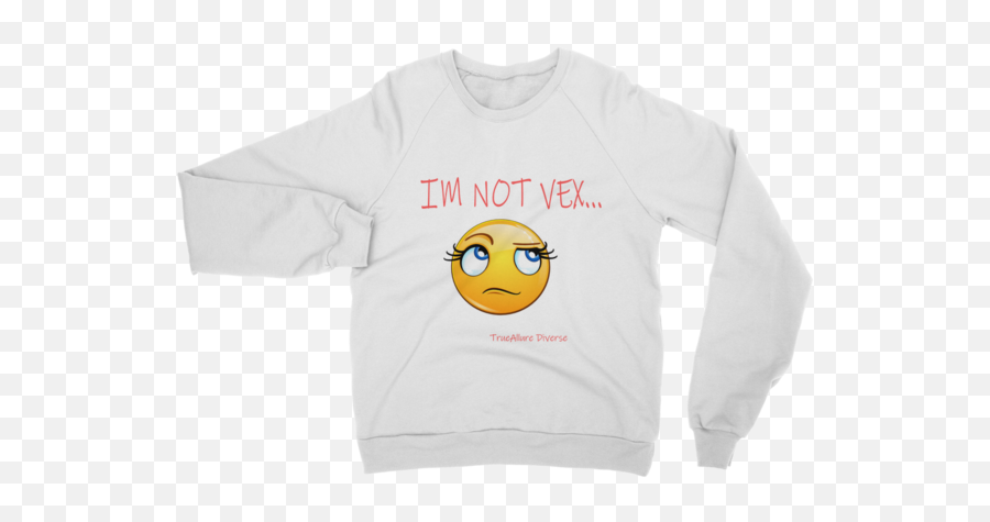 Im Not Vex Classic Adult Sweatshirt U2013 Trueallurediverse - Long Sleeve Emoji,Adult Emoticon