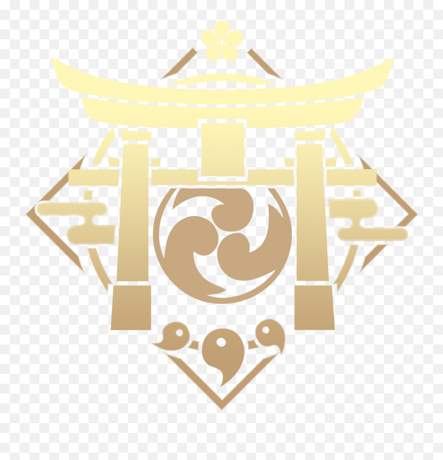 Inazuma - Inazuma Emblem Genshin Emoji,Chinese Dungu Bowing Down Emoticon