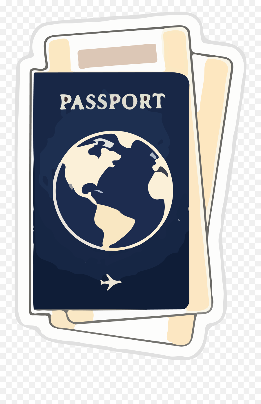 Passport En 2021 Pegatinas Bonitas Pegatinas Arte Con Cds - Cartoon Passport Clip Art Emoji,Emojis Graciosos Del Eclipse