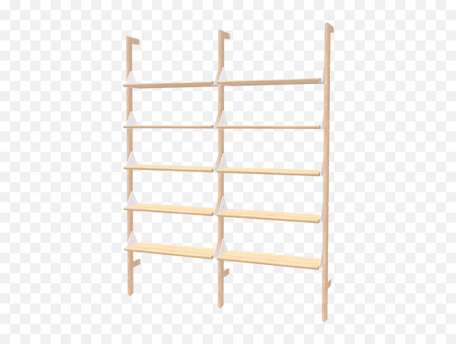 Blonde Uprights White Brackets Blonde - Shelving Storage Emoji,Agreement Bookcase Emotion