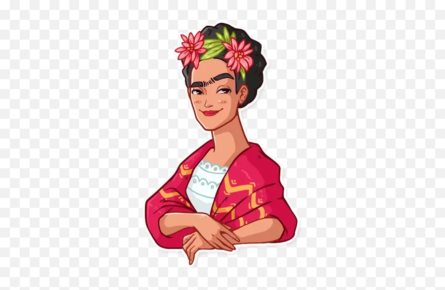 Frida Kahlou201d Stickers Set For Telegram - Stickers Whatsapp Frida Kahlo Emoji,Frida Khalo Emoji