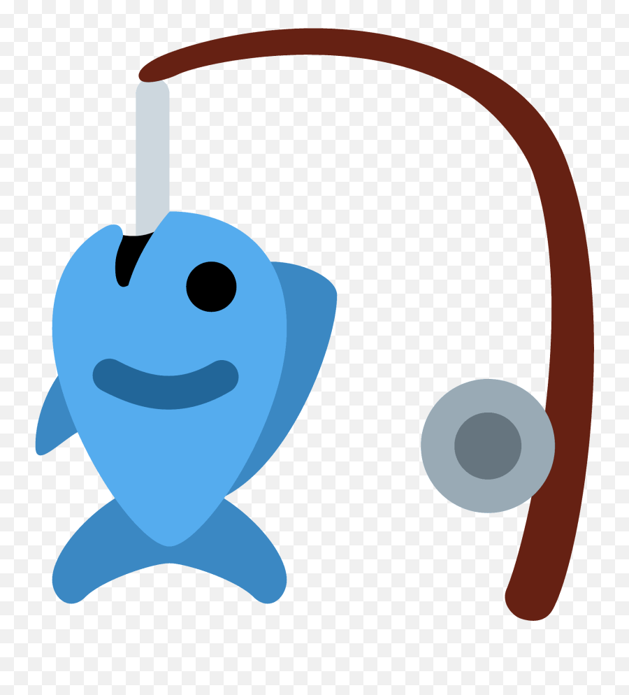 Fishing Pole Emoji Clipart Free Download Transparent Png - Fishing Pole With Fish Clipart,Free Emojis Download