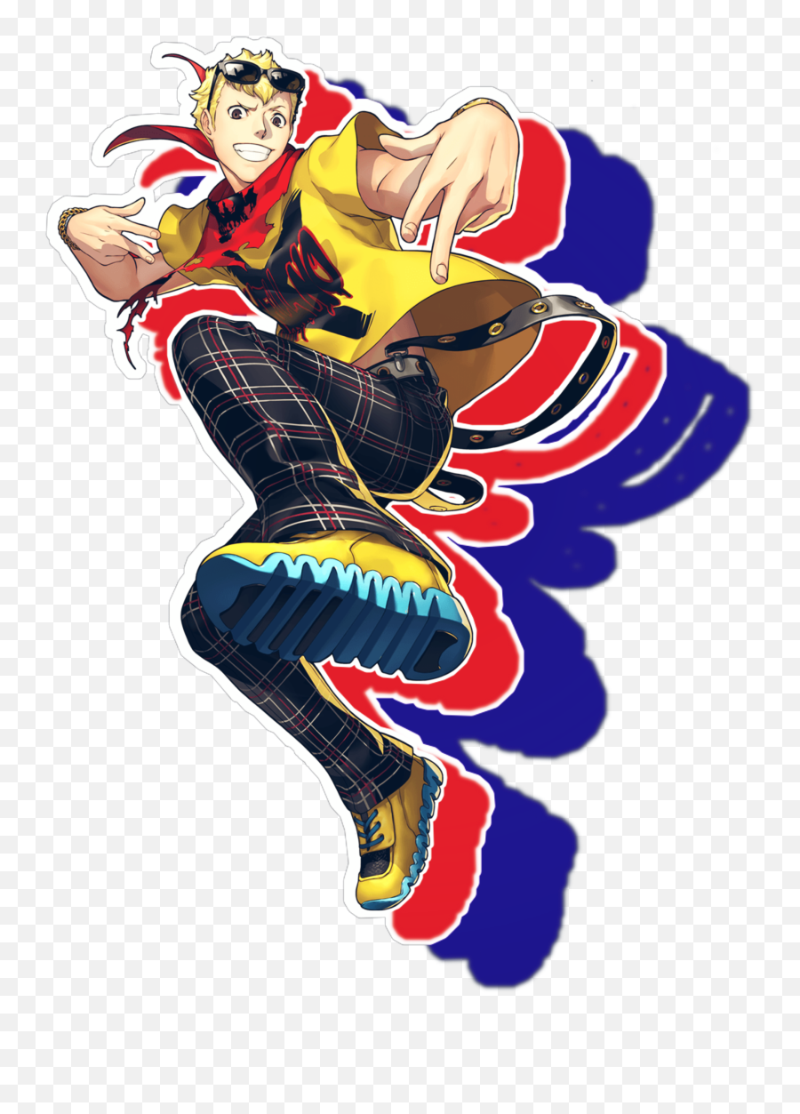 Ryujisakamoto Ryuji Sticker By - Fictional Character Emoji,Ryuji Persona 5 Emoji Shirt