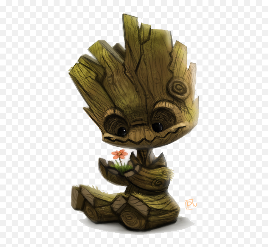 Baby Groot Transparent Hq Png Image - Groot Art Cute Emoji,Groot Emoji Facebook