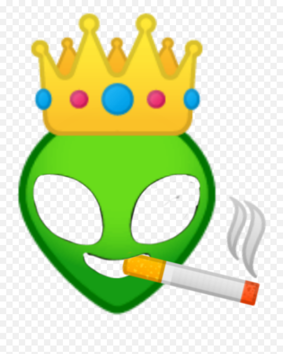 Emoji Smoke Thrones Green Sticker - Yo Haryana Hai Pradhan,Cigarette Emoji
