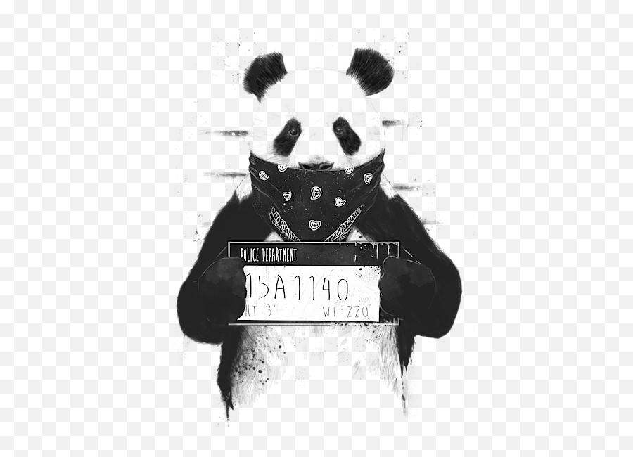 Bad Panda T - Bad Panda Emoji,Panda Emoticon Face Character Print Tank Top