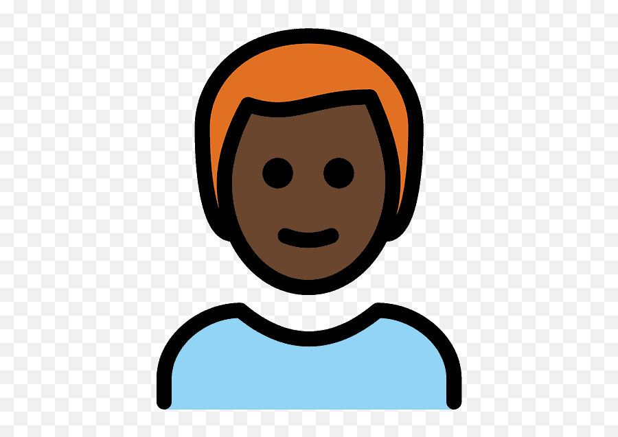 Man Dark Skin Tone Red Hair Emoji - Download For Free Red Hair,Why Do Emojis Have Skin Tones