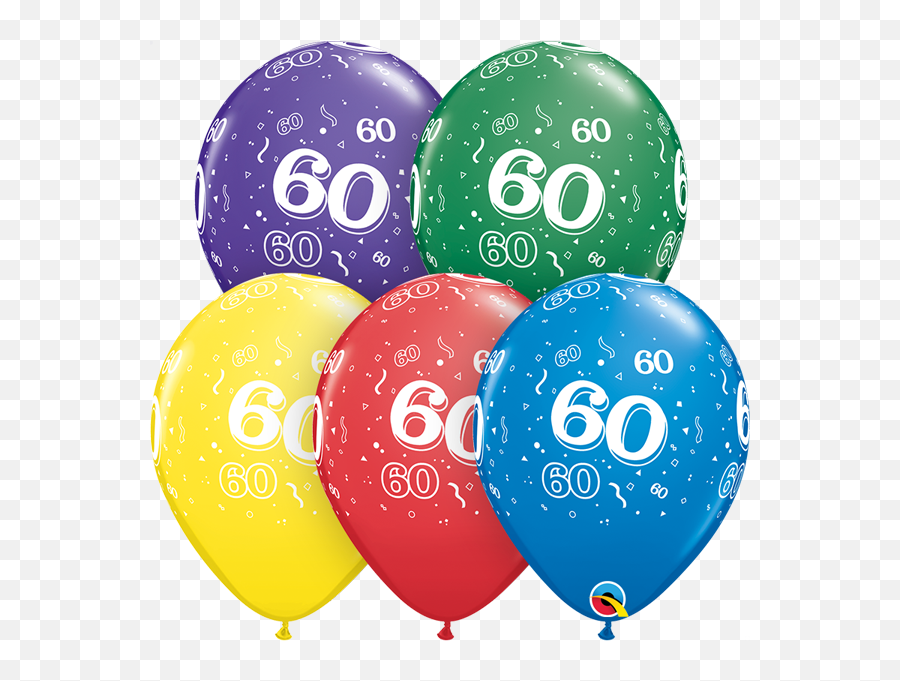 60th Birthday Party Supplies Party Connection Canada - Number 60 Latex Balloon Emoji,Ideas Para Emojis Bday Party