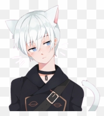 Freetoeditnekoboy Neko Cat Anime Manga Boy Kawaii - Cute Anime Neko Boy Emoji,Perverted Iphone Emoticon Commercials