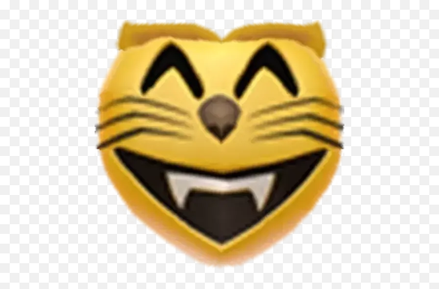 Sticker Maker - Fucked Up Emoji 3 Wide Grin,Animated Tiger Emoticon