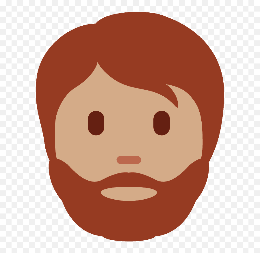 Medium Skin Tone Beard Emoji - Hair Design,Mustache Emoji Copy And Paste
