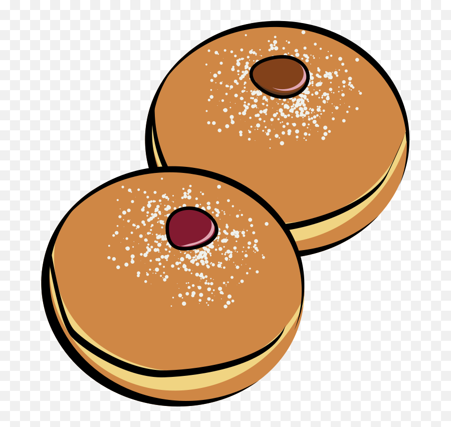 Free Donut Black And White Clipart - Bakery Items Clipart Png Emoji,Donut Emoji Pillow