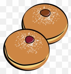 Free Donut Black And White Clipart - Bakery Items Clipart Png Emoji,Donut Emoji Pillow