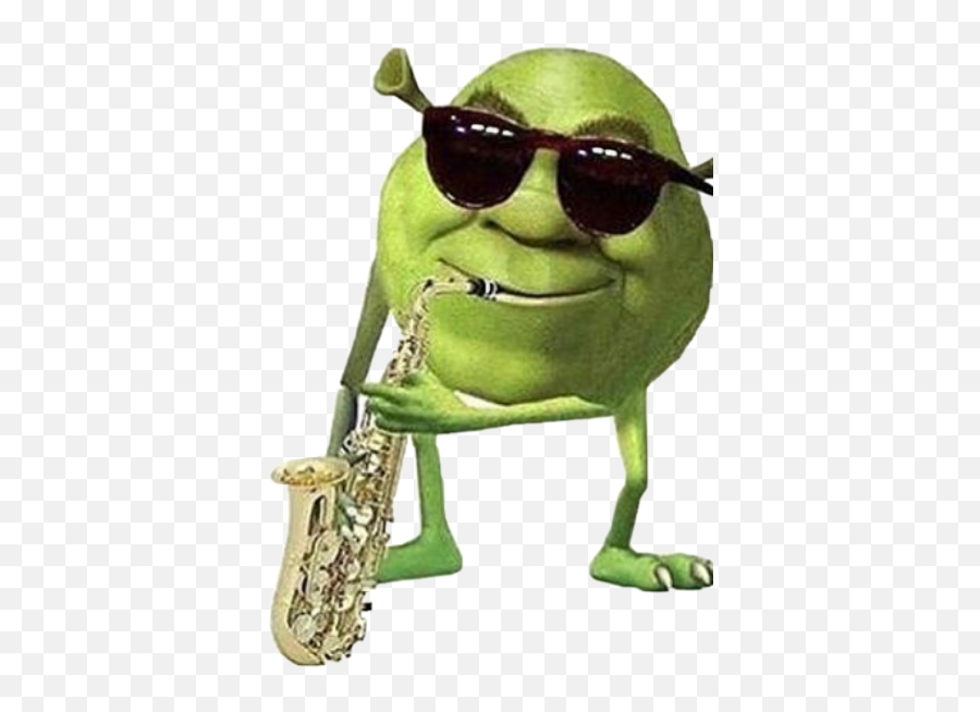 Shrek Saxophone Sticker - Hol Up Fellas Everybody Knows Emoji,Saxophone Emoji Apple