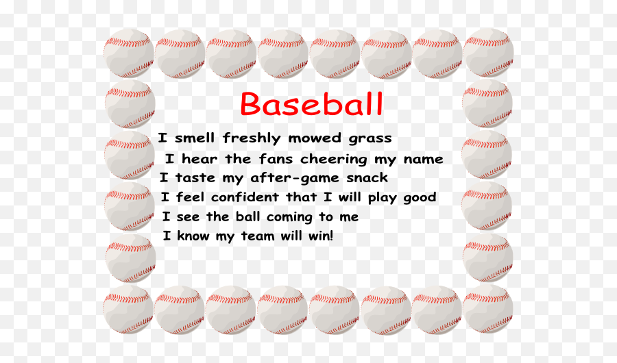 Five Senses Poems Tamgana - Baseball Border Clip Art Emoji,Poems Emotions