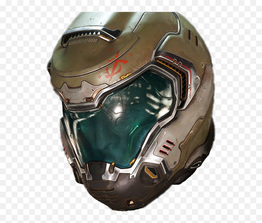 Doom Doomguy Sticker - Doom Slayer Helmet Png Emoji,Doomguy Emoji