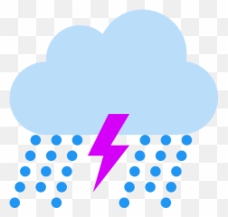 Storm With Heavy Rain Icon In Color Style Emoji,How To Get Emojis To Rain On Your Screen