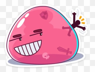 Pink Jelly Stickers By Emoji,Flop Emoticon