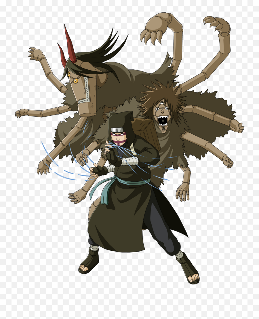 Kage Summit Kankuro With Puppets Render Naruto Shippuden Emoji,Emojis That Represent Puppets