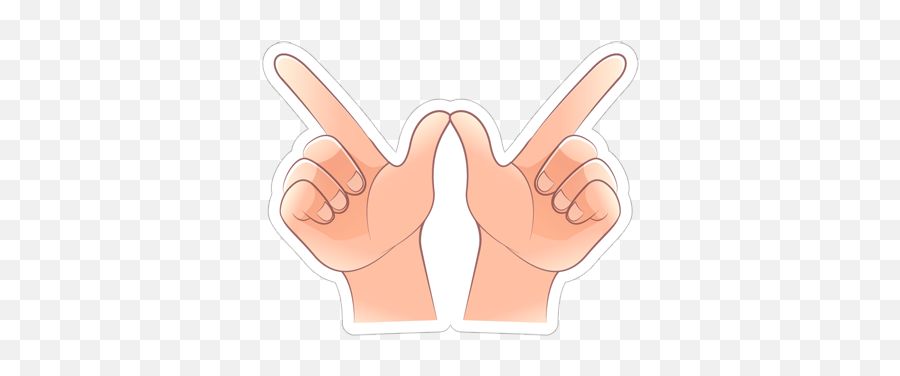 Hands Sticker By Le Quoc Emoji,Ahnds Up Dua Emoji