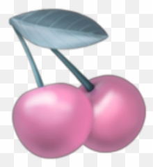 Pastel Emoji Cherry Sticker - Black Cherry,Cherry Emoji