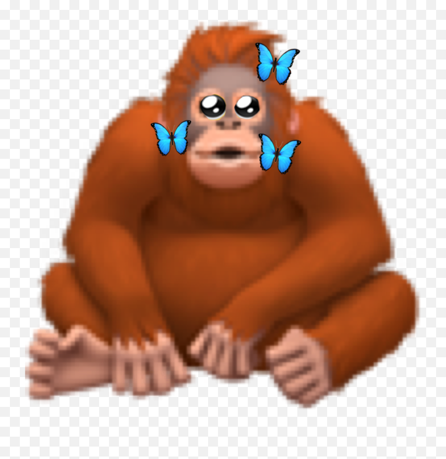 Crying Sad Monkey Emoji Sticker - Emoji Orangutan,Monkey Emoji