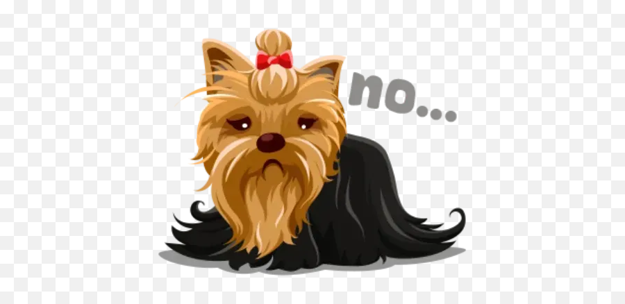 Yorkie Whatsapp Stickers - Vulnerable Native Breeds Emoji,Yorkie Emoticon