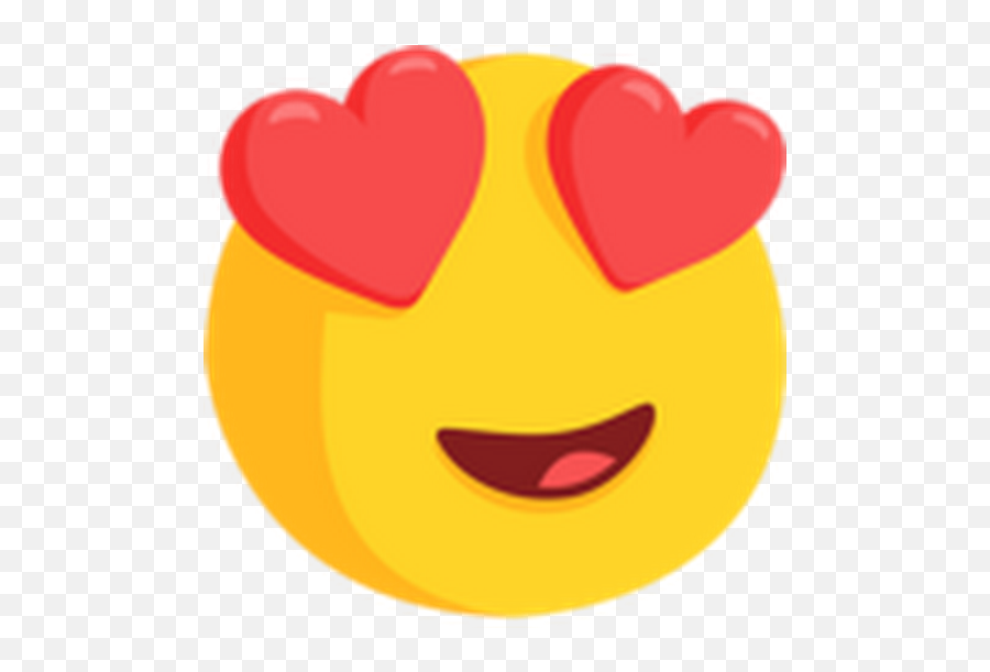 Download Emoticon Heart Sticker - Face Heart Eyes Emoji,Facebook Emojis