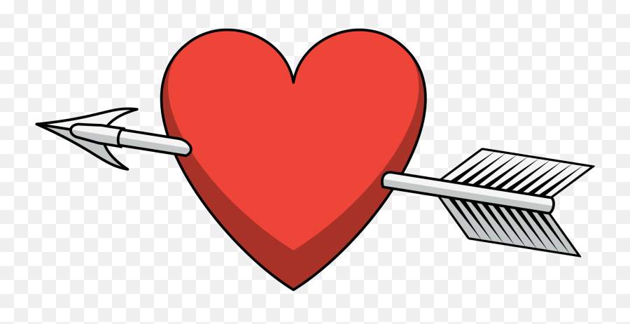 Heart And Arrow Png Clipart - Heart Png With Arrow Emoji,Heart And Arrow Emoji