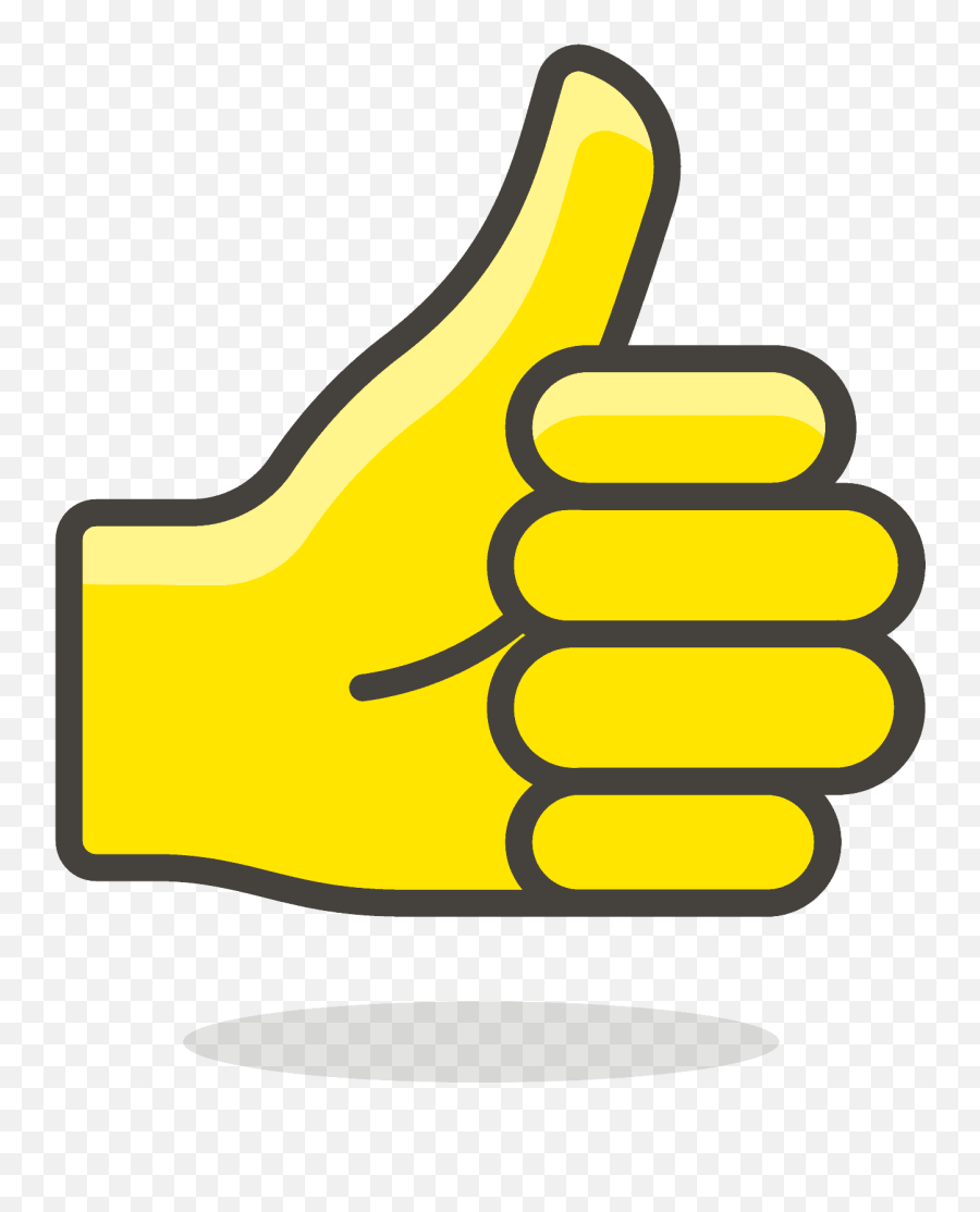 Thumbs Up Free Icon Of 780 Free Vector - Clipart Yellow Thumbs Up Emoji,Thumbs Up Emoji Vector