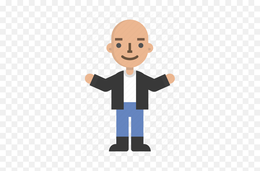 Avatar Bold Character Clothing Emoji Fashion Man Icon - Download On Iconfinder Bold Hair Cartoon Png,Emoji Avatars