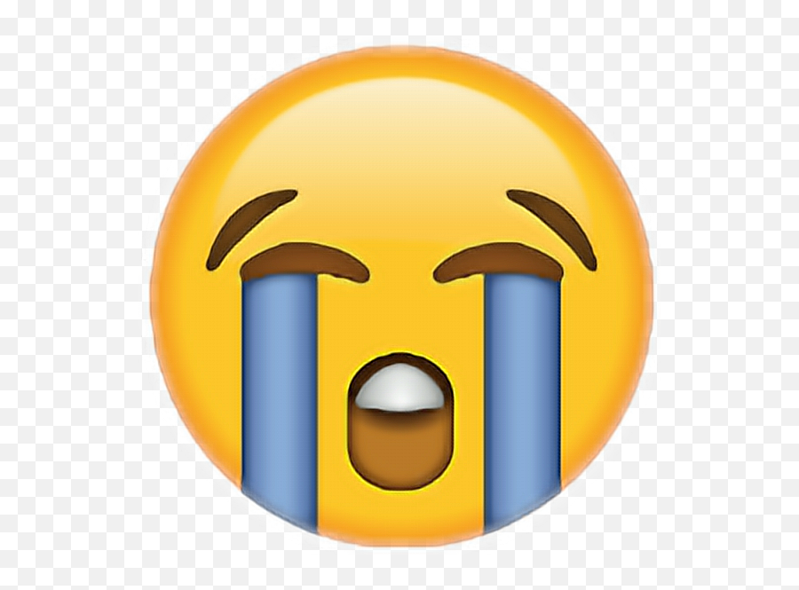 Emoji Cry Crying Mood Sticker By Issa Dxddyyyy - Sad Emoji Transparent Background,Mood Emoji