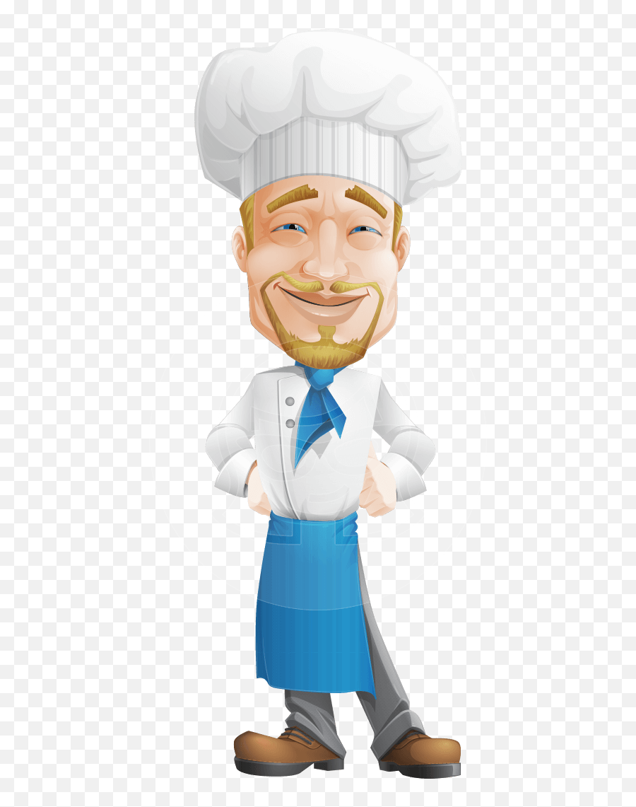 Chef Man With Hat Cartoon Vector Character - 109 Cartoon Cartoon Character Cook Png Emoji,Chef Emojis