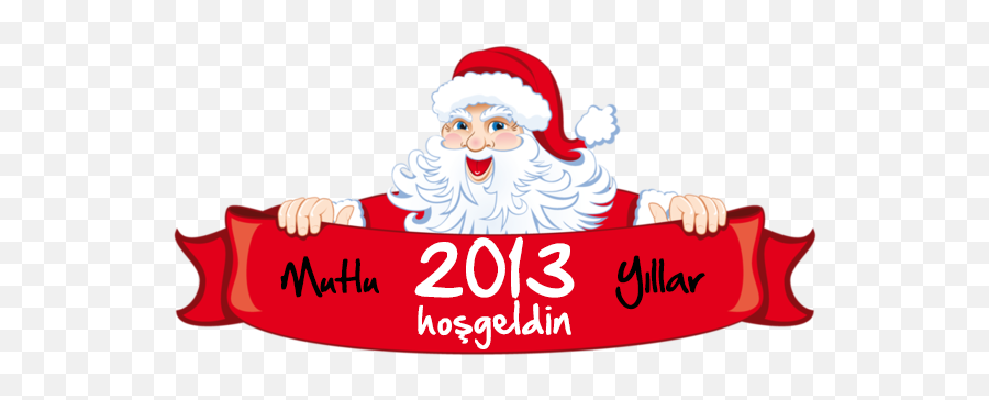 Nurlumutfakta Kütük Pasta Hogeldn 2013 Mutlu - Santa Claus Png Hd Emoji,Emoji Happy New Year 2013