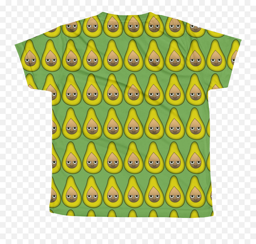 Avocado Youth T - Shirt Short Sleeve Emoji,Avocado Emoticon