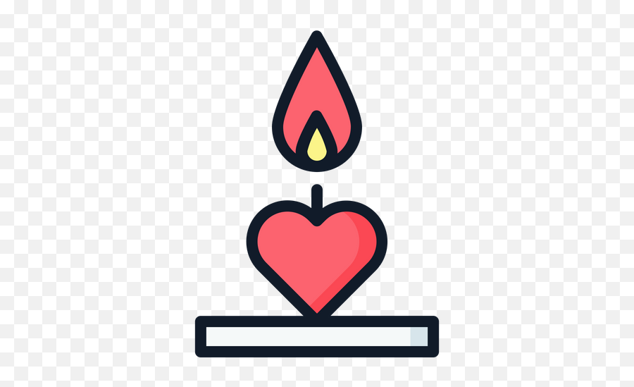 Love Candle Icon Of Colored Outline Style - Available In Svg Language Emoji,Gay Emoji Icons