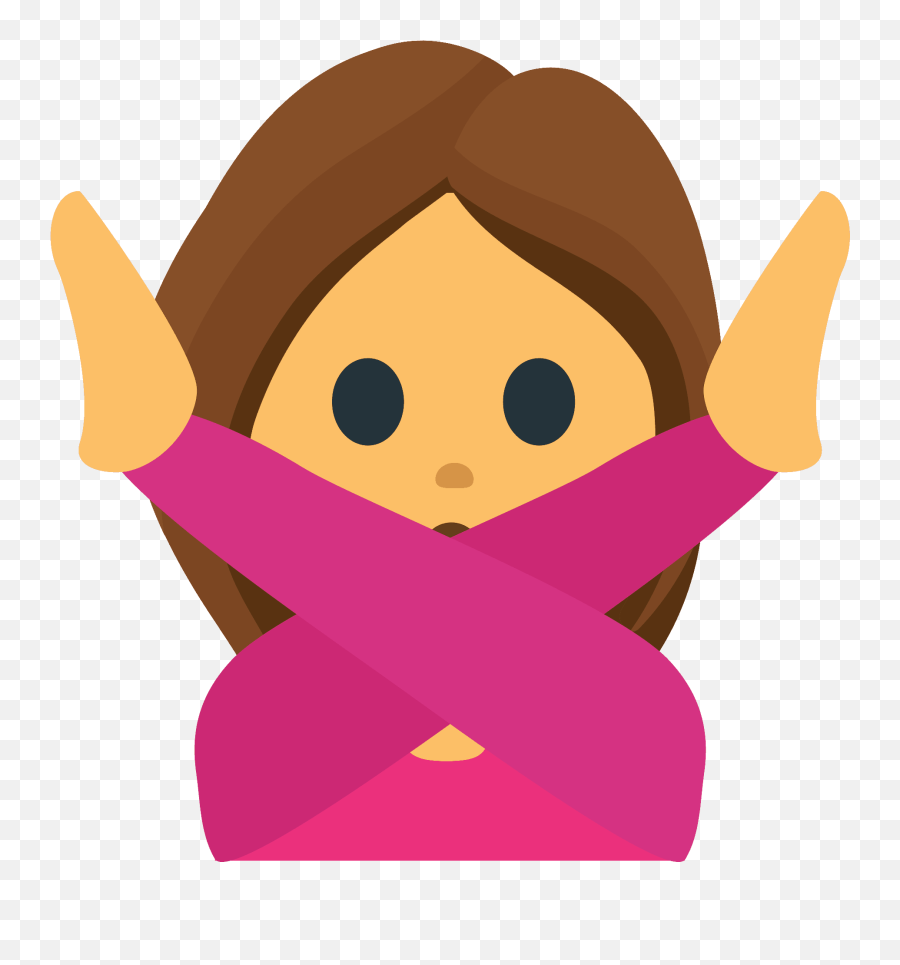 Person Gesturing No Emoji Clipart Free Download Transparent - Fictional Character,No Emoji Png