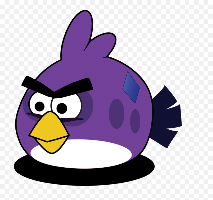 Bird Angrybirds Cute Purple Sticker - Purple Angry Bird Png Emoji,Purple Bird Emoji