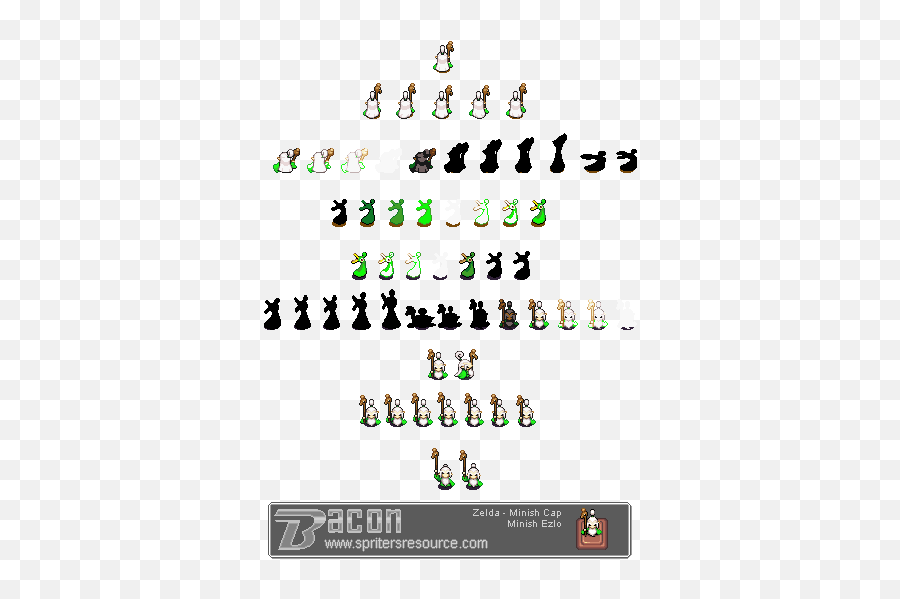 The Legend Of Zelda The Minish Cap Sprite Sheets - Game Boy Ezlo Minish Cap Sprite Emoji,Legend Of Zelda Emoticons Facebook