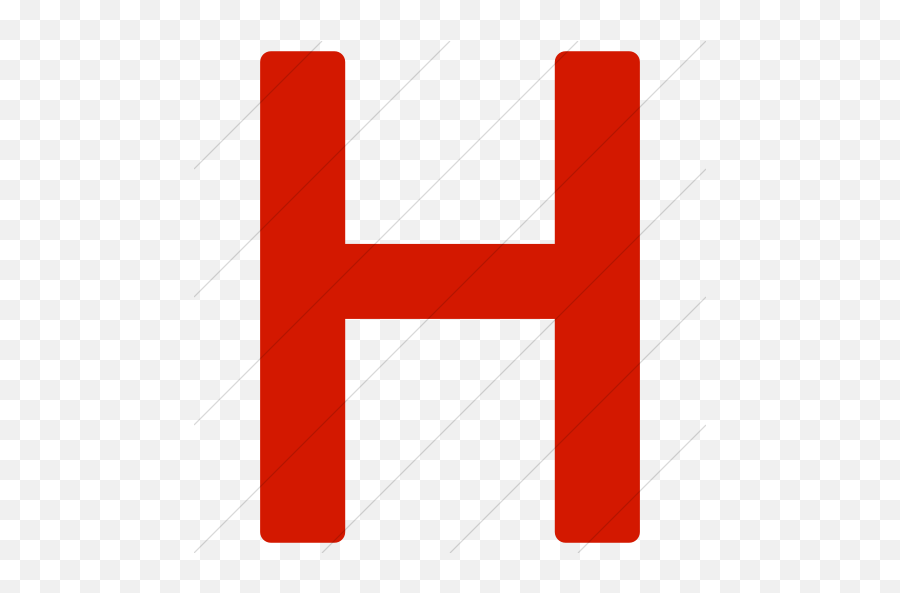 Iconsetc Simple Red Alphanumerics Uppercase Letter H Icon - Red Capital Letter H Emoji,Facebook Emoticons Building With H