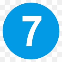 Eo Circle Light - Blue Number 7 Icon Emoji,Number 7 In A White Circle Emoji