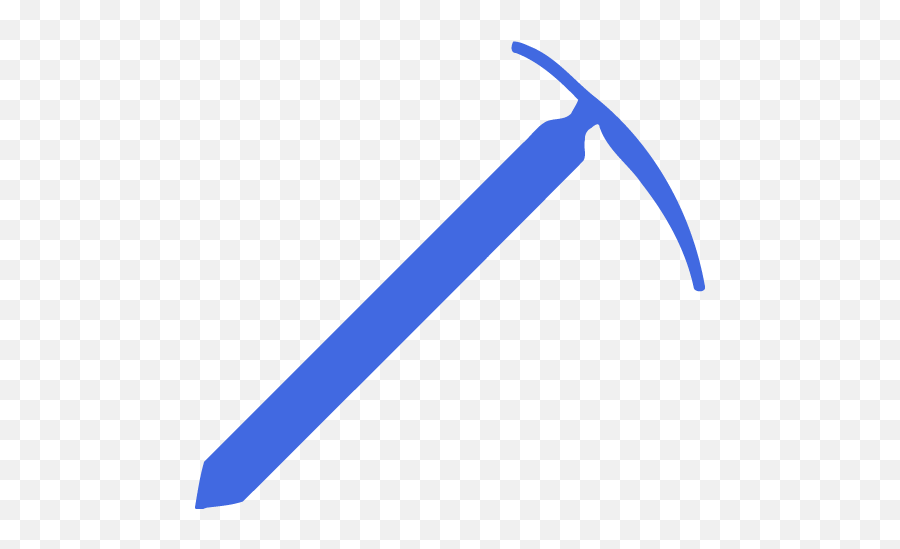 Royal Blue Ice Axe Icon - Hammer Emoji,Axe Emoticon Facebook