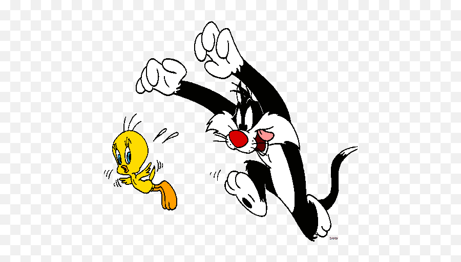 Looney Tunes Clip Art - Sylvester Tweety Bird Png Transparent Emoji,Elmer Fudd Emoticon For Facebook