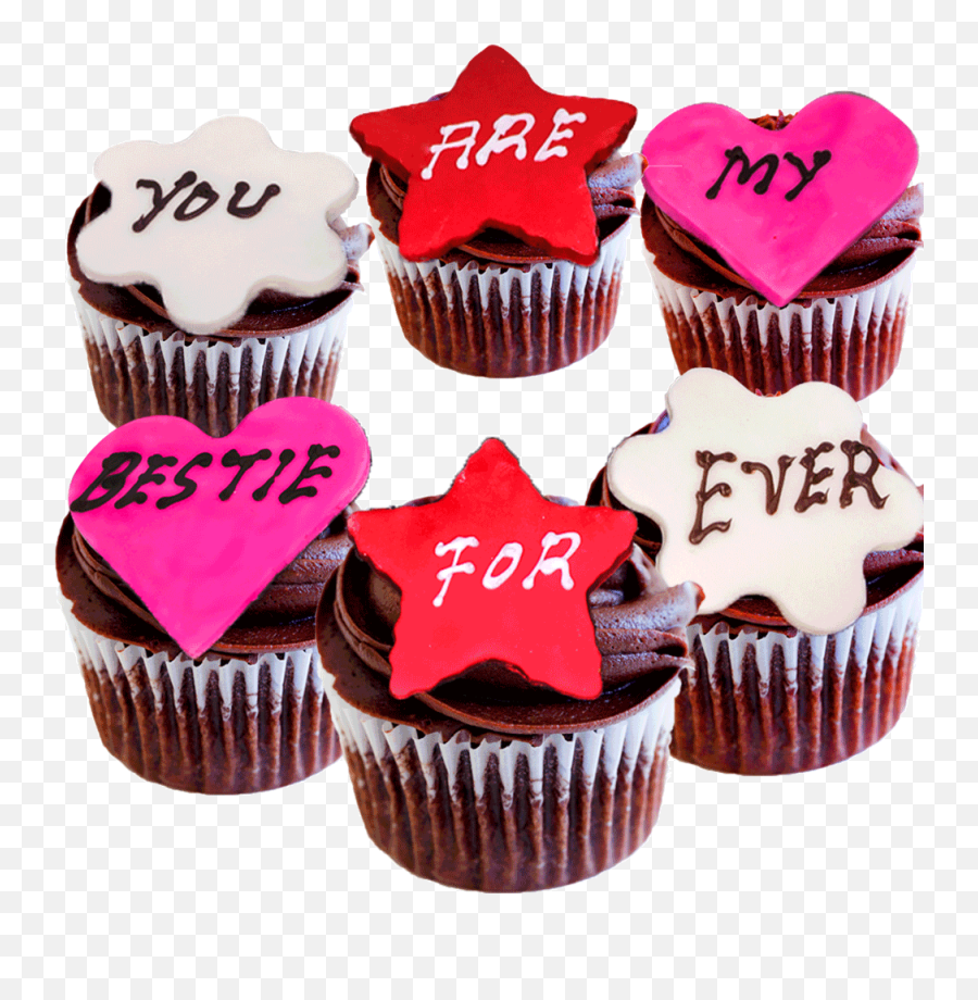 You Are My Bestie Forever Cupcakes By Cakezone Gift - Best Friend Cupcakes Emoji,Where To Buy Emoji Cupcakes