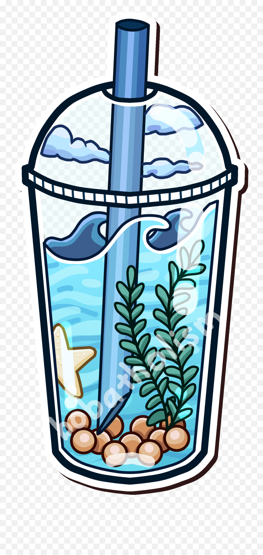 Pin On Products - Underwater Boba Stickers Emoji,Kawaii Tea Set Emoji